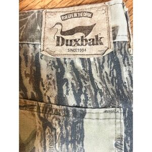 Duxbak Mens Real Tree Camo Pants Work Outdoor Hunting Casual Size 36x32